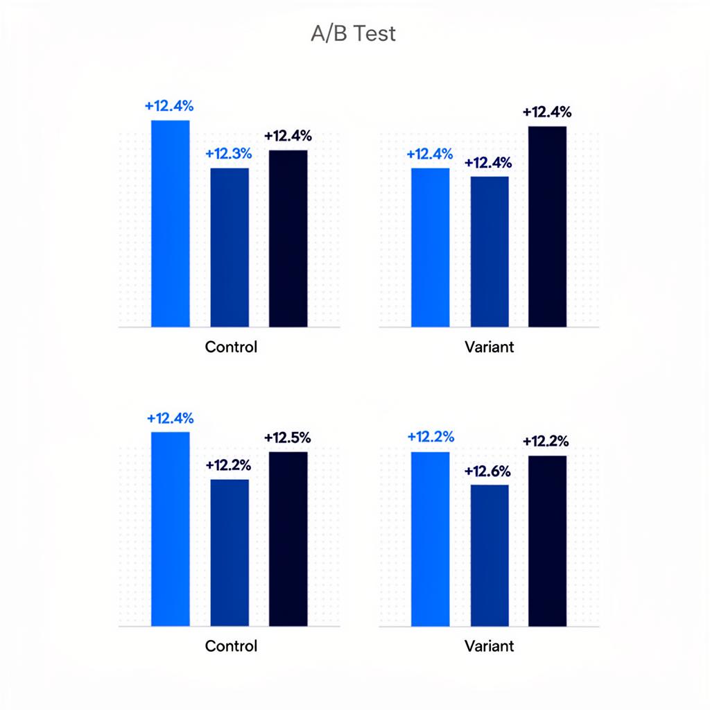 A/B test result chart